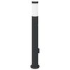 vidaXL Bollard Light with Sensor&Outlet 80 cm Stainless Steel IP44