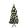 vidaXL Artificial Pre-lit Christmas Tree with Ball Set Green 120 cm