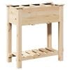vidaXL Garden Planter Beige 71 x 37 x 76.5 cm Solid Fir Wood