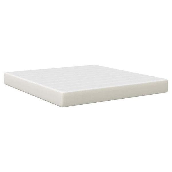 vidaXL Bed Mattress with Mattress Cream 180 x 200 cm Fabric