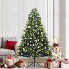 vidaXL Artificial Hinged Christmas Tree 300 LEDs Green 210 cm