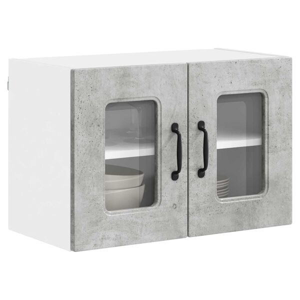 vidaXL Kitchen Cabinet Kalmar 2 pcs Concrete Grey 60 x 31 x 40 cm