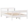 vidaXL Bed Frame without Mattress White 140x200 cm Solid Wood Pine