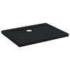 vidaXL Shower Base Tray with Dots 90 x 70 x 4 cm ABS Black
