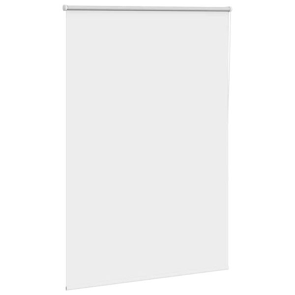 vidaXL Roller Blind Blackout White 100x150 cm Fabric Width 95.7 cm Polyester