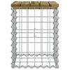 vidaXL Garden Bench Gabion Design 33x31x42 cm Impregnated Wood Pine