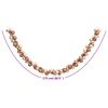 vidaXL Christmas Balls Garland Rose Gold 175 cm Polystyrene