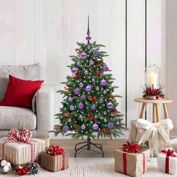 vidaXL Artificial Christmas Tree with 150 LEDs with Stand Green 120 cm