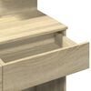 vidaXL Dressing Table with LED Sonoma Oak 100x40x130 cm
