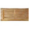 vidaXL Table Top Live Edge 100x40x2.5 cm Solid Wood Rough Mango