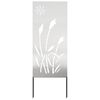 vidaXL Garden Privacy Screen Silver 50 x 140 cm Stainless steel