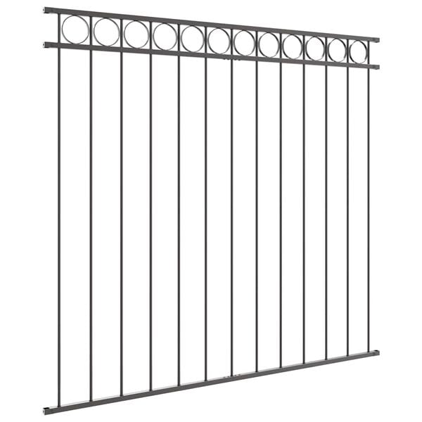 vidaXL Fence Element Assen Grey 170 x 120 cm Steel
