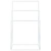 vidaXL Freestanding Towel Rack White 48x24x79 cm Iron