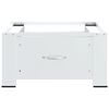 vidaXL Washing Machine Pedestal with Drawer White