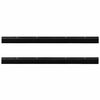 vidaXL Screw-on Door Brush Seals 2 pcs Black 100 cm Aluminium Alloy