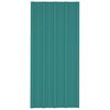 vidaXL Roof Panels 36 pcs Galvanised Steel Green 100x45 cm