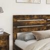 vidaXL Headboard Smoked Oak 200 cm Engineered wood