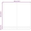 vidaXL Awning Retractable Manual White 3 x 2.5 m Polyester and metal