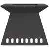 vidaXL Fire Pit Black 48 x 48 x 40 cm Steel