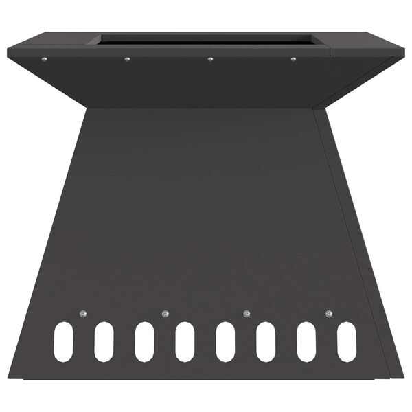 vidaXL Fire Pit Black 48 x 48 x 40 cm Steel
