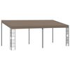 vidaXL Wall-mounted Gazebo | Taupe