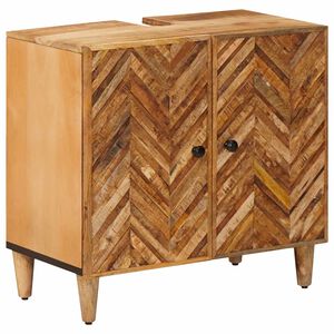 vidaXL Sink cabinet with Door Brown 62 x 33 x 58 cm Solid Mango Wood