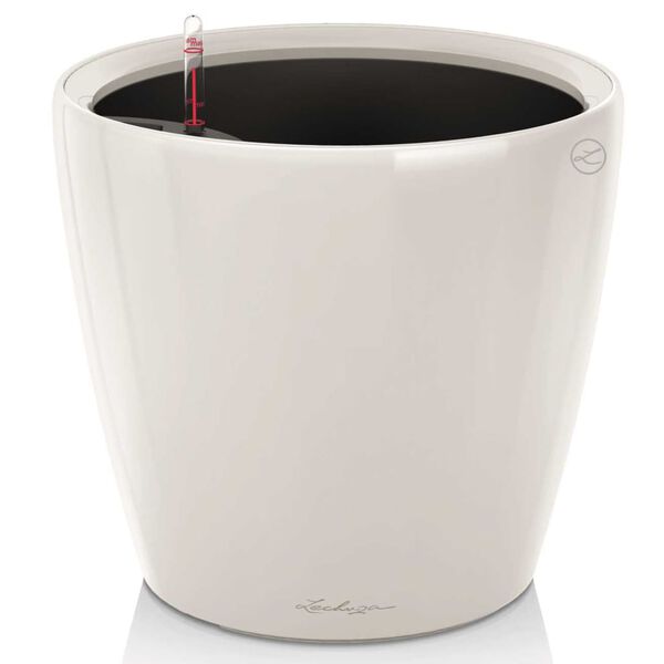 LECHUZA Planter CLASSICO LS 43 ALL-IN-ONE High-Gloss White 16080