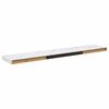 vidaXL Wall Shelf 2 pcs White Marble 120 x 23.5 x 4 cm Engineered Wood