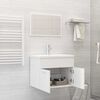 vidaXL Bathroom Furniture Set White Engineered Wood