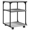 vidaXL Printer Stand 3-Tier Grey Sonoma 43x48x64 cm Engineered Wood