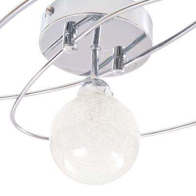 vidaXL Ceiling Lamp with 5 Shades G9 Chrome