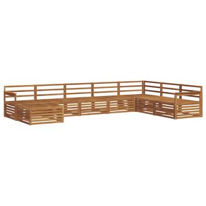 vidaXL Outdoor Sofa Set 8 pcs Natural Solid Acacia Wood