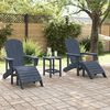 vidaXL Garden Lounge Furniture 2 pcs Navy 74 x 82 x 90cm Plastic