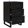 vidaXL Bedside Cabinet Black Oak 40 x 40 x 66 cm Engineered Wood