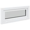vidaXL Basement Window RISOR 90x40 cm Tilt 3 Glazing White