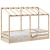vidaXL Kids' Bed with Roof 75x190 cm Solid Wood Pine