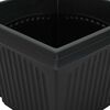vidaXL Square Flower Pot 6 pcs Black 28.5 x 28.5 x 22 cm Plastic