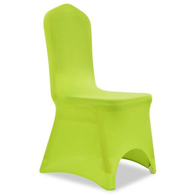 vidaXL Stretch Chair Cover 6 pcs Green