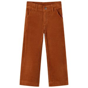 vidaXL Kids' Pants Corduroy Cognac 92