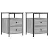 vidaXL Bedside Cabinets 2 pcs Grey Sonoma 44x45x60 cm Engineered Wood
