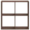 vidaXL Bookcase Brown Oak 68.5x32x68.5 cm Engineered Wood