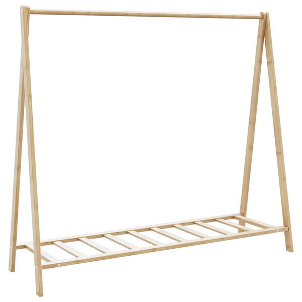 vidaXL Clothes Rack with Shelves 106x34x102 cm Bamboo