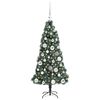 vidaXL Artificial Pre-lit Christmas Tree with Ball Set Green 120 cm