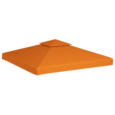 vidaXL Gazebo Cover Canopy Replacement 310 g / m² Orange 3 x 3 m