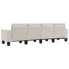 vidaXL Sofa Cream 4-Seater Fabric