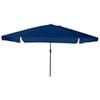 vidaXL Garden Parasol 394 x 394 x 248 cm Polyester and Steel Azurblau