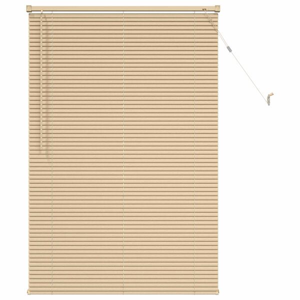 vidaXL Venetian Blind Manual Light Brown with Pattern 150 x 100 cm PVC