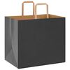 vidaXL Paper Bags 50 pcs with Handles Black 32x22x28 cm