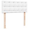 vidaXL Box Spring Bed with Mattress White 120x190 cm Faux Leather