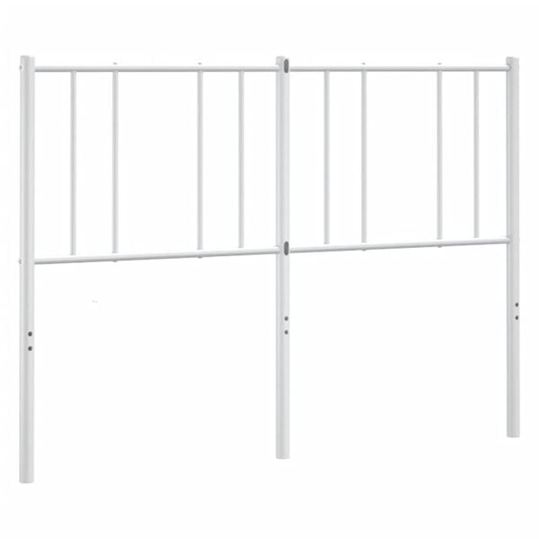 vidaXL Metal Replace Headboard White 160 cm